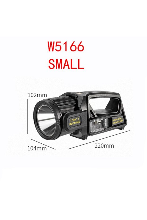 W5166 small P50 Solar Charging Portable Powerful LED Flashlight Handheld Searchlight USB Rechargeabl