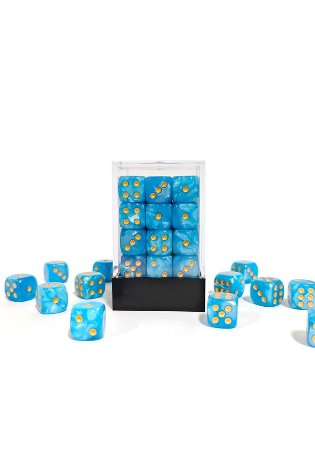 HSD-278 36Pcs/box 12MM Pearl D6 Multi-color Dot Dice for DND Games KTV Bar Club Party Home Board Gam