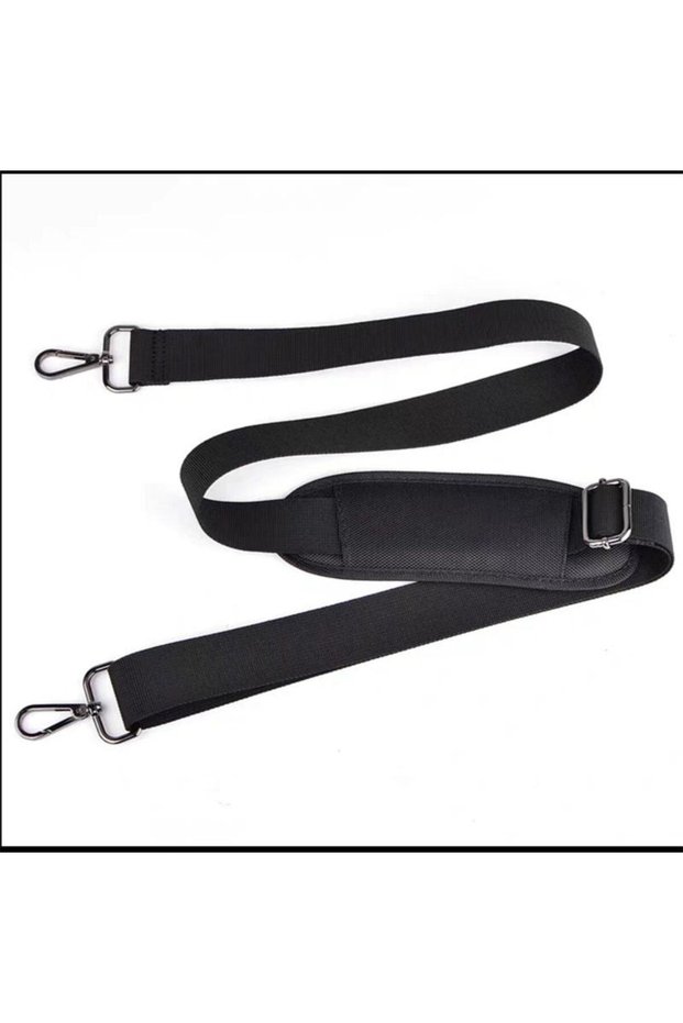 1Pc Black Metal Hook 1/2pcs Adjustable Shoulder Strap Durable Detachable Nylon Bag Shoulder Belt Sim