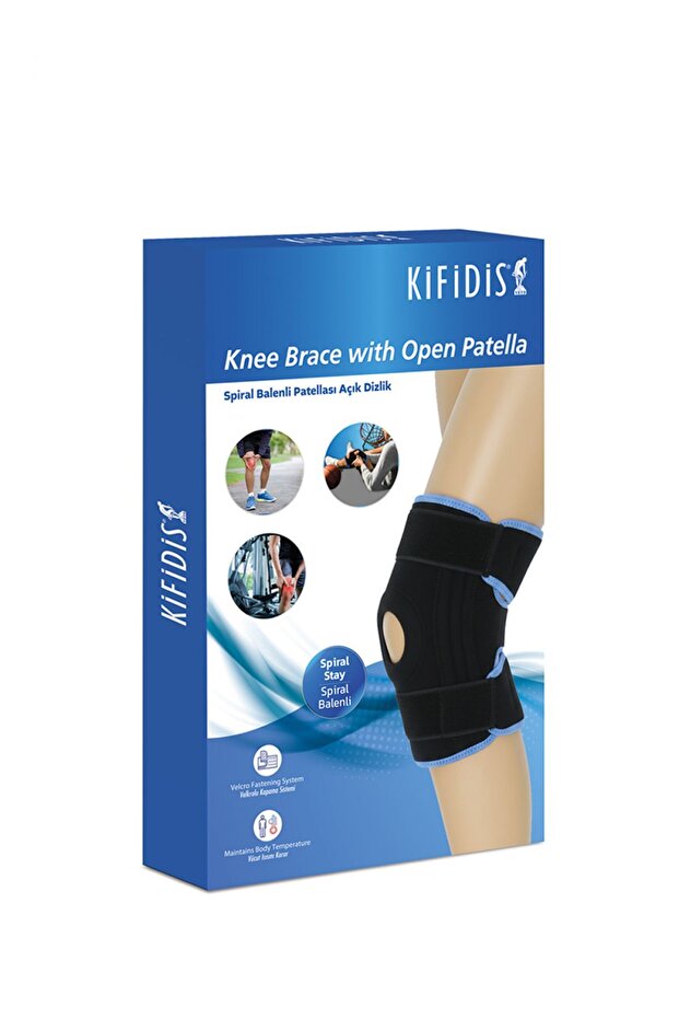 L6201 Spiral Underwire Open Knee Pad Black / Black