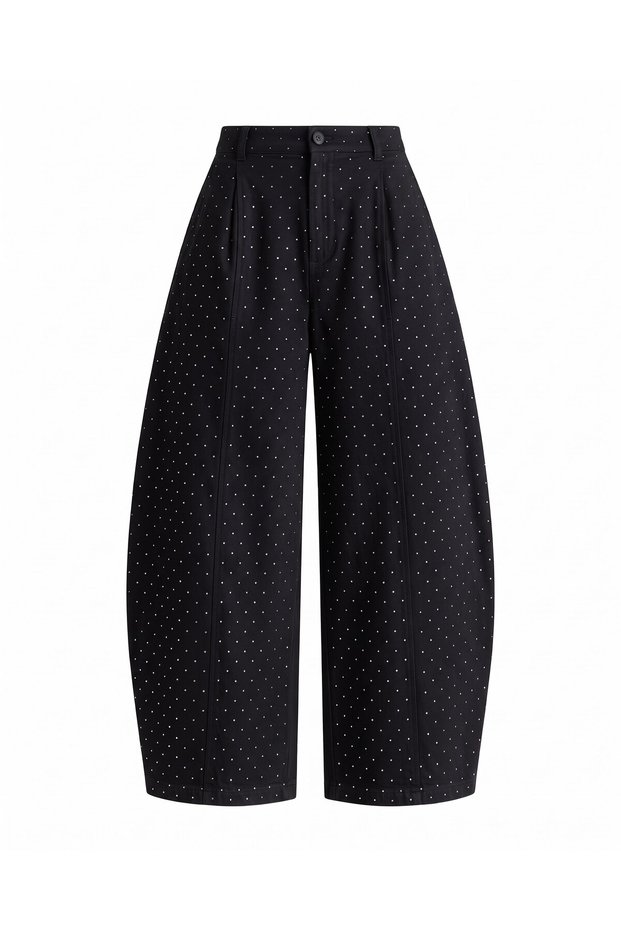 Black Stone Shalwar Trousers