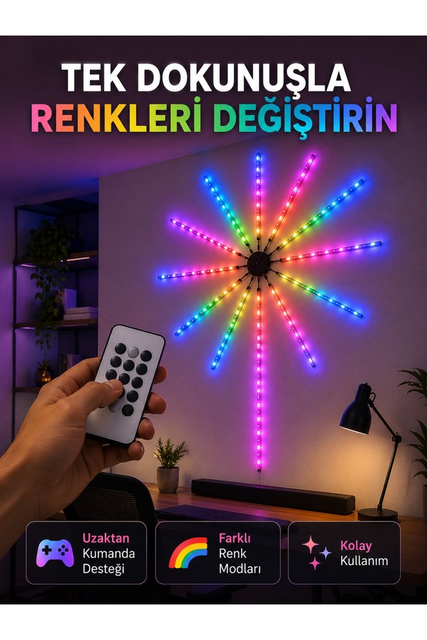Rgb Led Wall Lamp Remote Control Phone Controlled Ambient Lighting