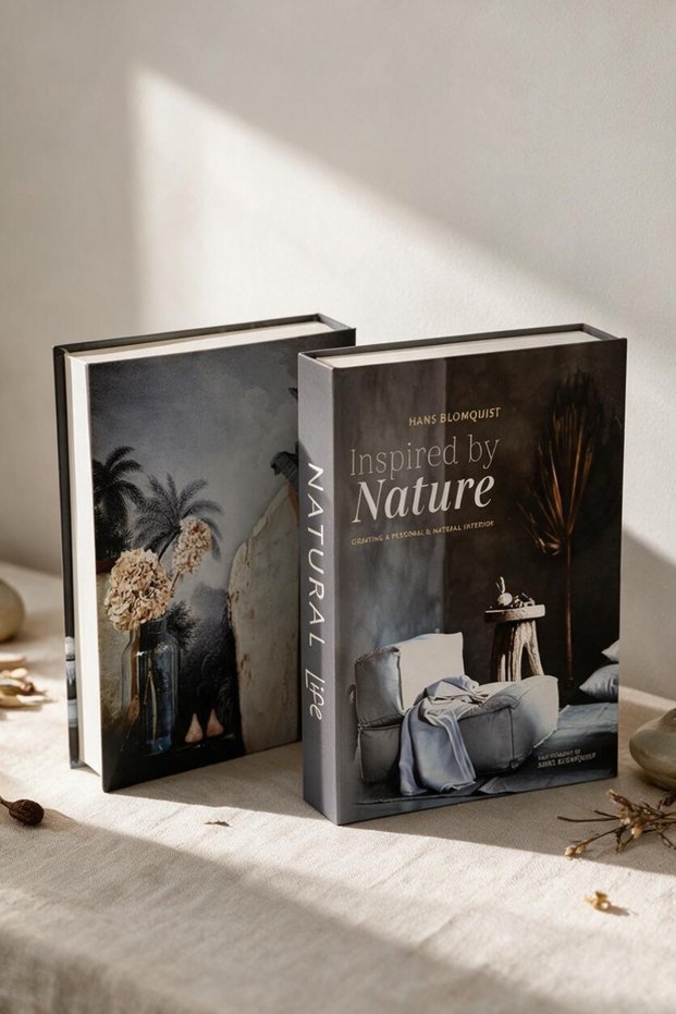 Inspired by Nature Design Decorative Book Box Storage Box Home and Office Accessory
