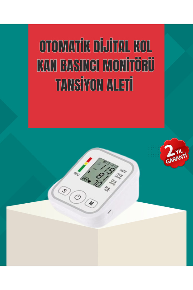 Arm Type Lcd Display Electronic Blood Pressure Monitor