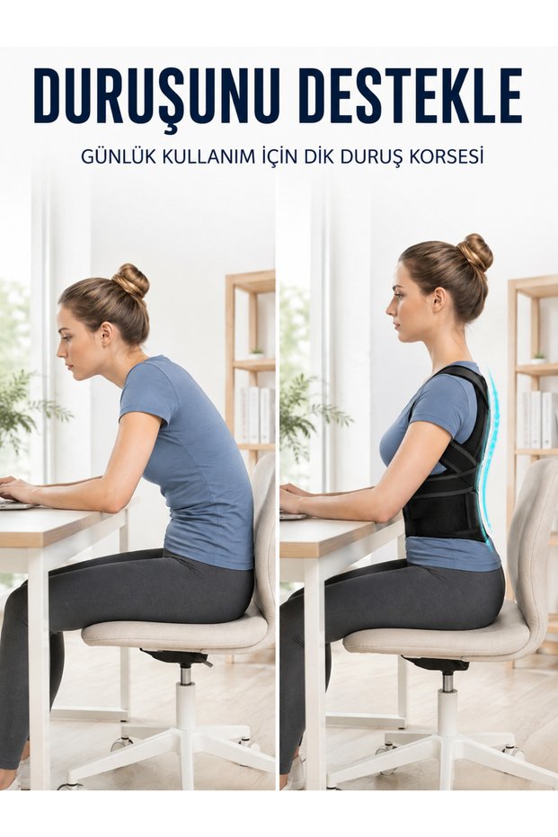 Shoulder Back Waist Support Corset with Mesh for Upright Posture and Posture Support