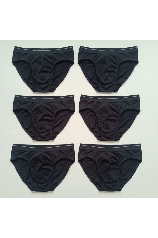 Young Men's Cotton 6 Pack Black Color Slip Bb2835
