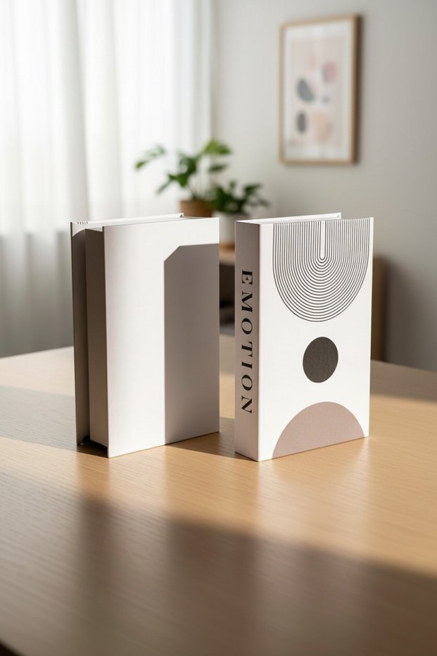Modern Nordic Decorative Book Box Storage Box Home and Office Accessory