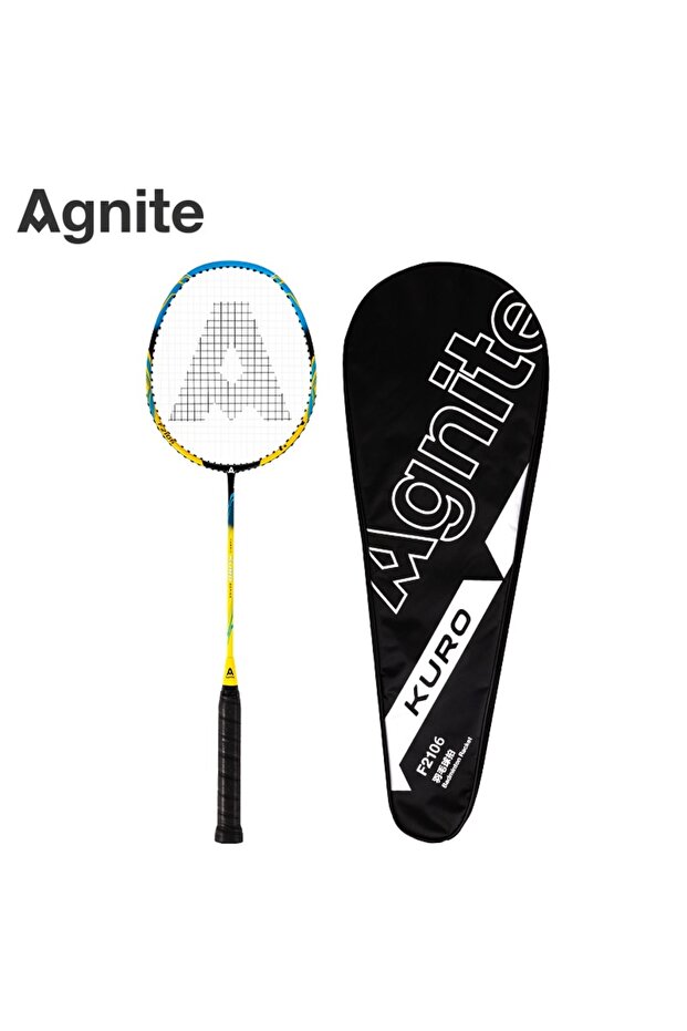 Agnite Carbon-aluminum Integrated Badminton Racket (Single Racket With Carrybag)