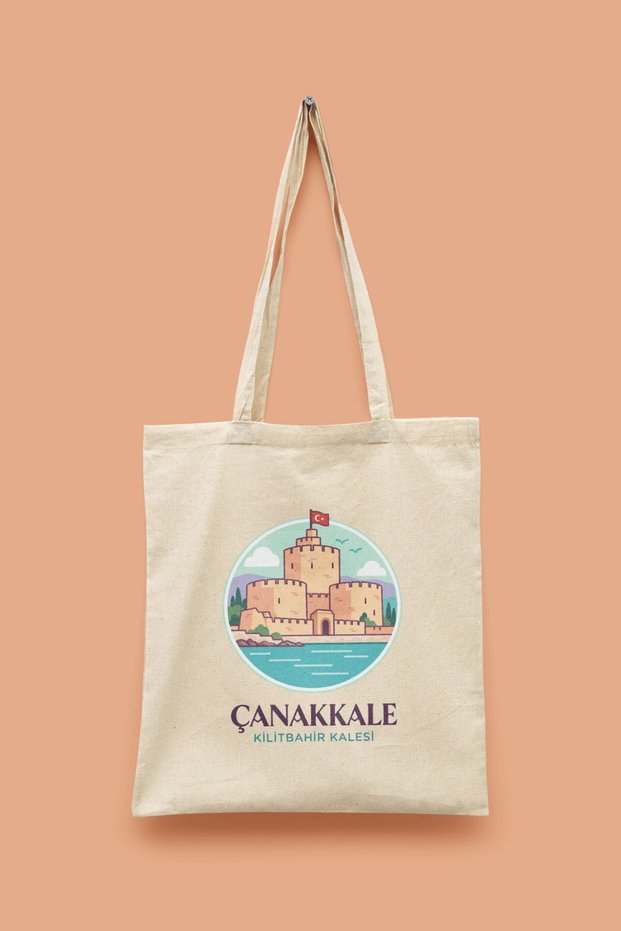 Kilitbahir Kalesi - Çanakkale Turkey Series Tote Bag Printed Cloth Bag