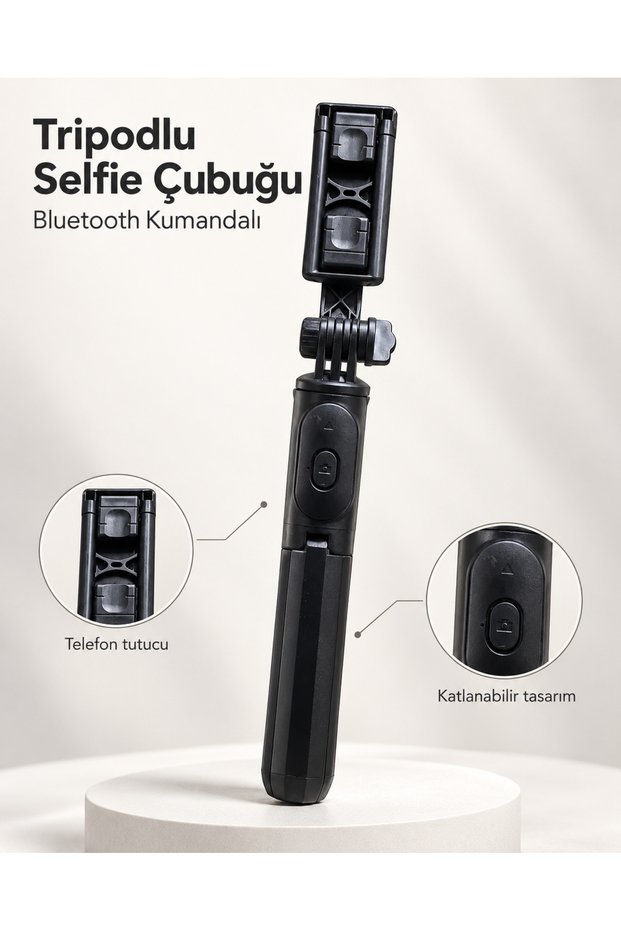 Wireless Remote Control Phone Selfie Stick for Photo and Video Shooting -