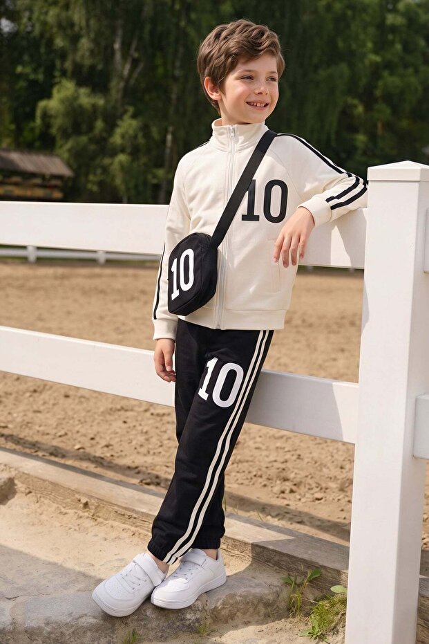 Jogger Unisex Children's 2-Piece Set with Piping Bag Accessories