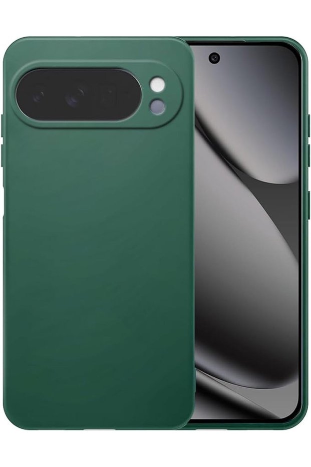 Compatible with Google Pixel 10 Pro XL 5G Case Cover Silicone with Soft Microfiber Lining Scratch Re
