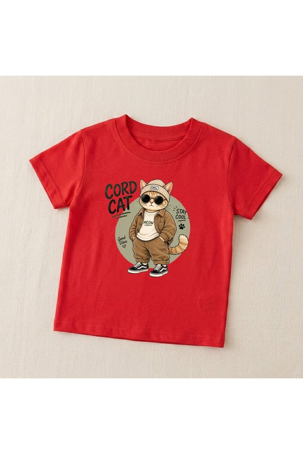 Cat Printed T-shirt