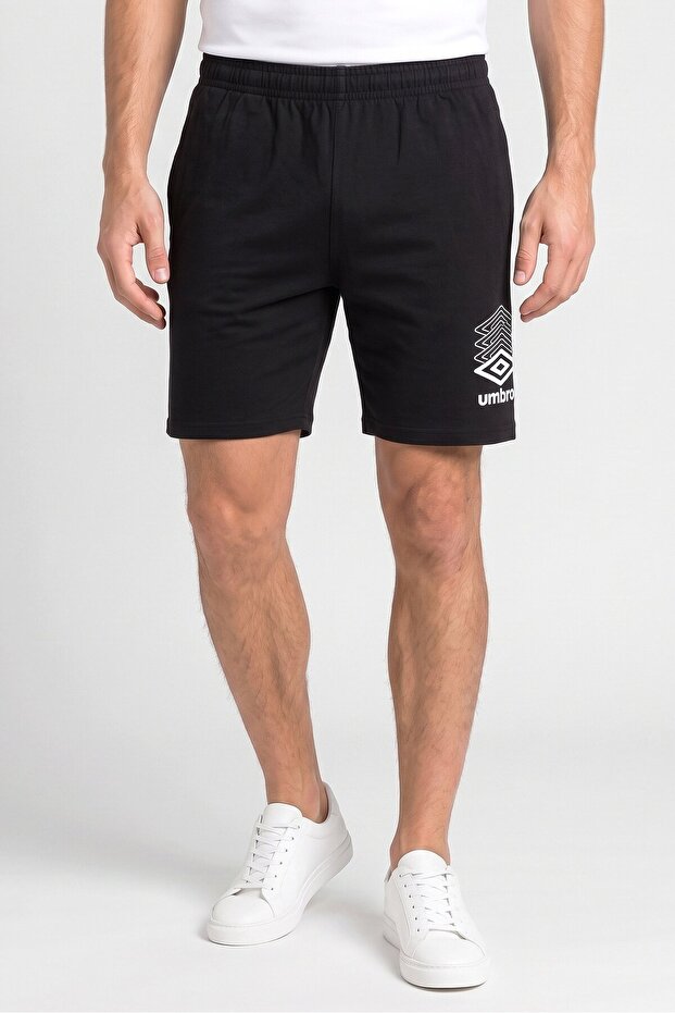 Men Brand Logo Outdoor Short, Black