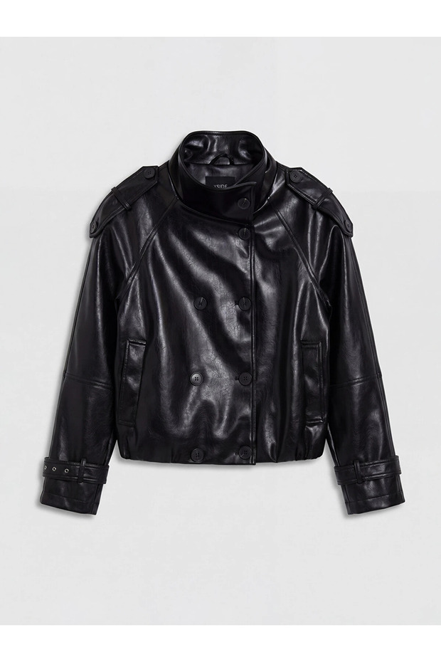 Black Hooded Quilted Women's Puffer Jacket