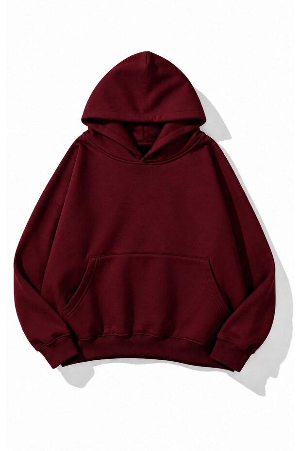 Unisex Oversize 3 Thread Printed Sweatshirt Premium Quality Fabric Thick Hooded Hoodie