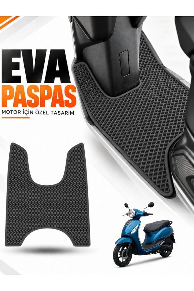 Rks Azure 50 Compatible Eva Motorcycle Mat Scooter Foot Mat Motor-Specific Dark Gray