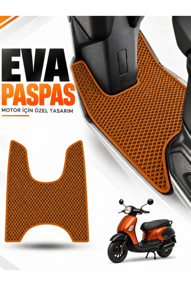Rks Bi̇tter Compatible Eva Motorcycle Mat Scooter Foot Mat Motor-Specific Taba