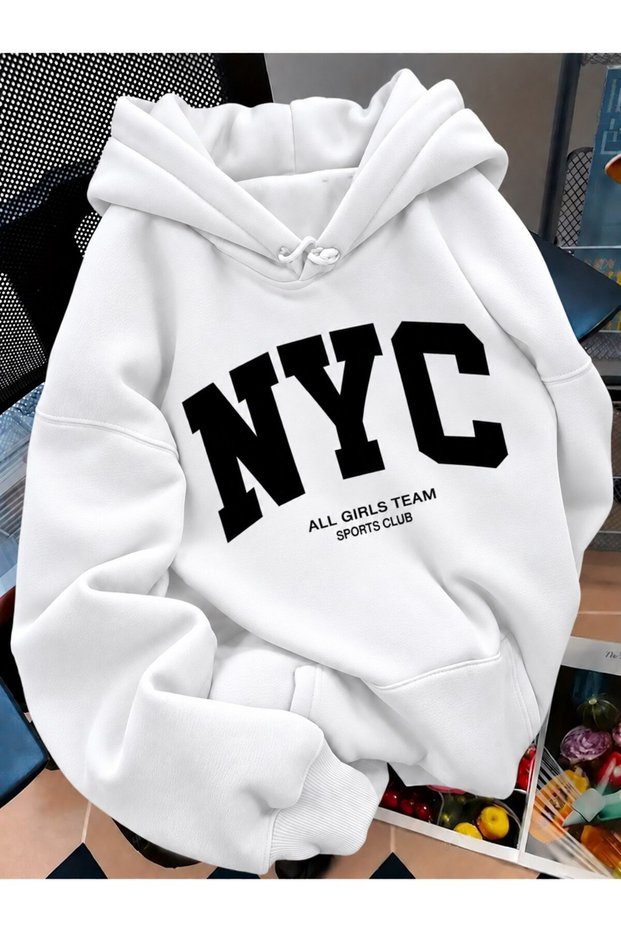 Unisex Women/Men Premium 3 Yarn Oversize Printed Hoodie Thick Quality Fabric Hooded Sweatshirt