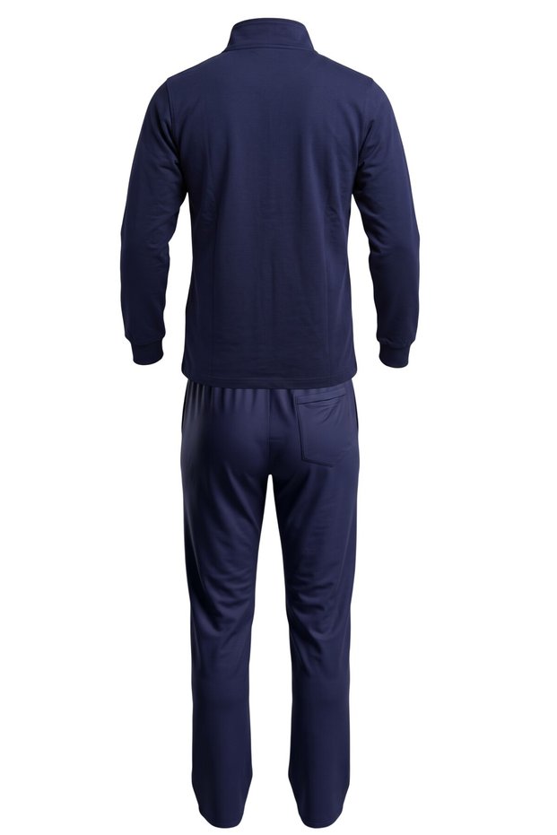 Men's Navy Blue 1036 Battal Men's Diving Suit Tracksuit Set