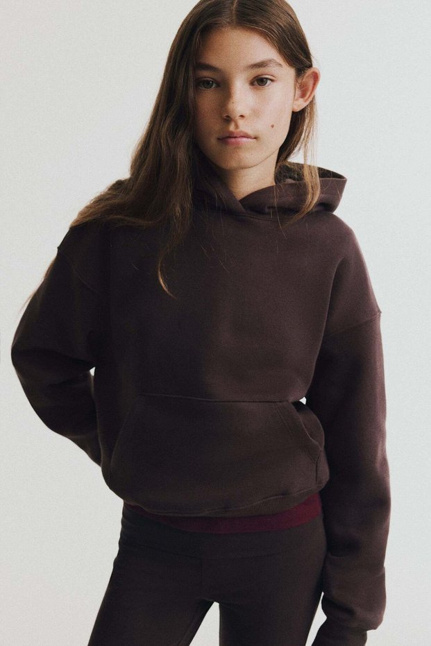 Brushed-inside hoodie