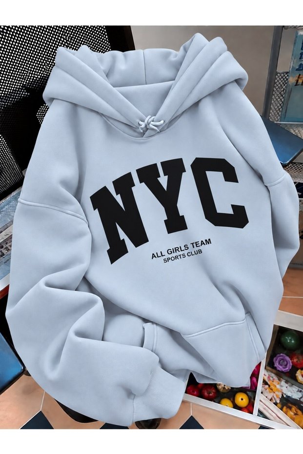 Unisex Women/Men Premium 3 Yarn Oversize Printed Hoodie Thick Quality Fabric Hooded Sweatshirt