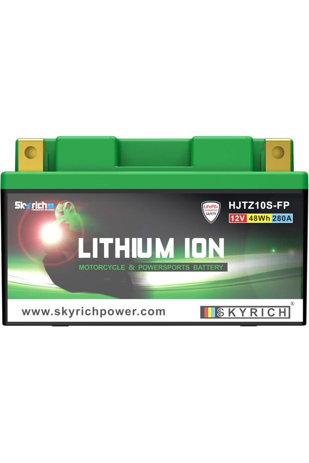 HJTZ10S-FP 12V 4Ah LiFePO4 Motorcycle Lithium Battery,Replace YTZ10S,240CCA,Maintenance-Free, Lightweight, High-Performance Powersport Battery