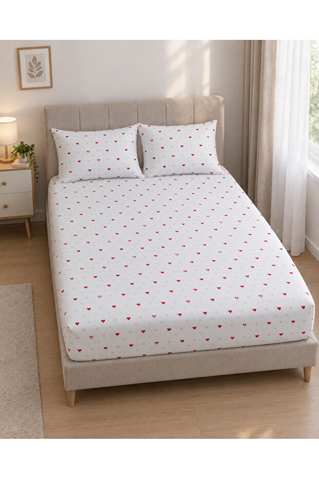 Elastic Fitted Sheet - Single I Double I King Size - and Pillowcase
