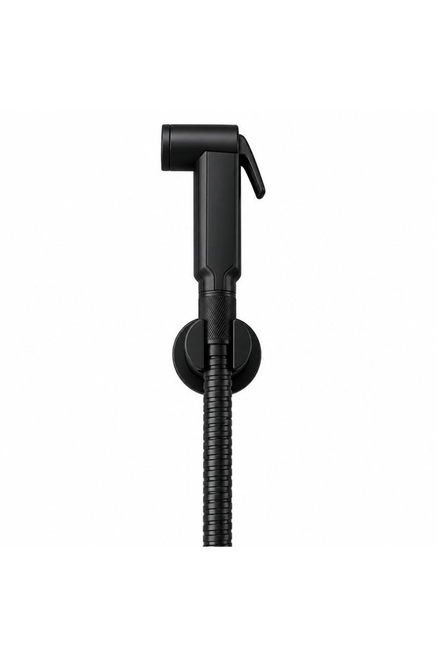 NOVA MATTE BLACK HAND SHATTAF SET SHA-303-BL | 1.2M STAINLESS STEEL HOSE