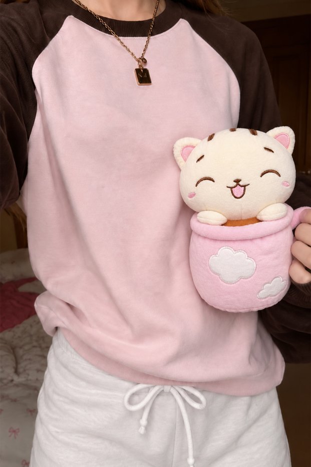 Mdl26031252 Cupcat 25 cm Pink