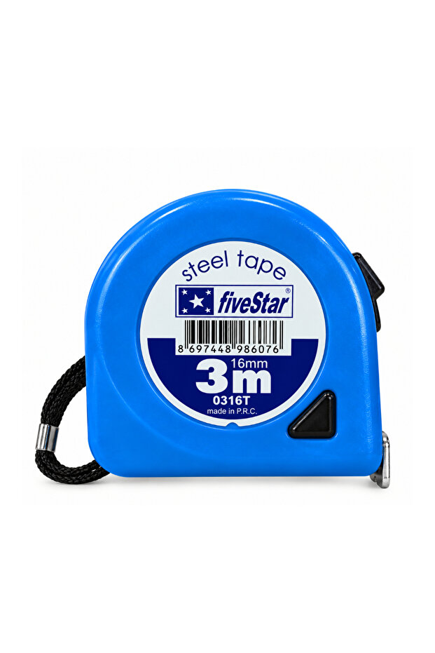 Fi̇vestar 0316t 3 Meter X 16 mm Ruler Measuring Tapes – Handheld Measuring Tapes