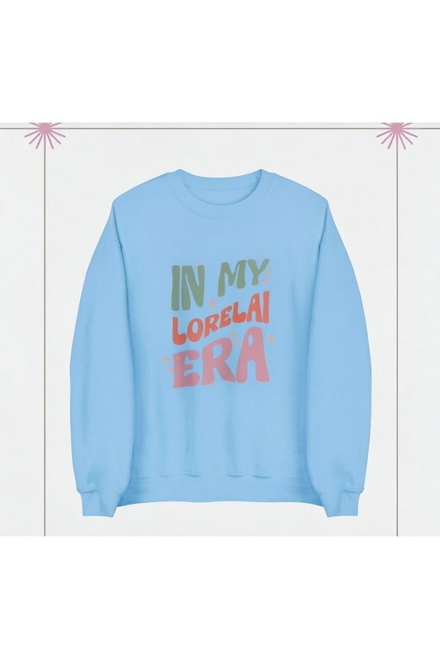Gilmore Girls in My Lorelai Era Printed Cotton 3 Thread Threaded Crew Neck Oversize Sweatshirt