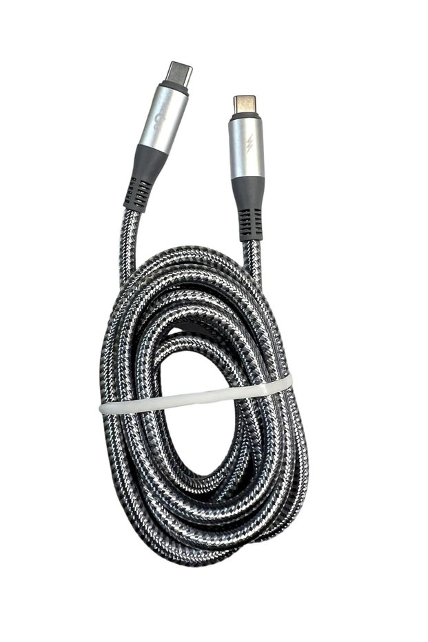كابل شحن مغناطيسي محسّن من نوع Micro USB 2.0 بطول 1 متر، كابل شحن ونقل بيانات لأجهزة أندرويد وجميع أجهزة Micro USB، لون فضي