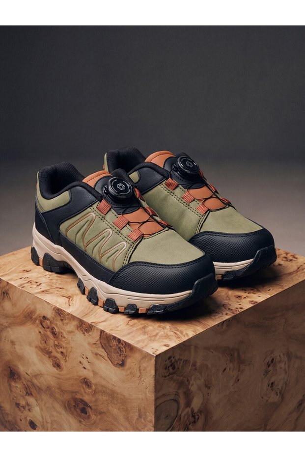 Özmarka New Season Khaki Rotary Mechanism Boys' Trekking Boots