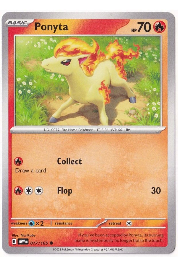 Ponyta # 77 - Scarlet & Violet 151 - Card (Mint)