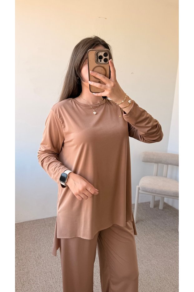 طقم ساندي - MG - 2430 - لون جملي فاتح