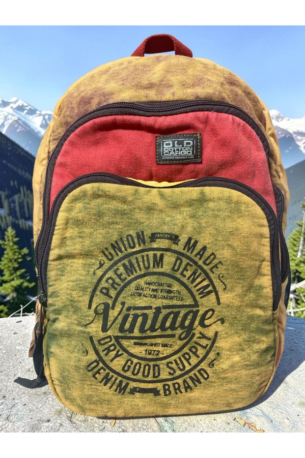 Quality Colorful Vintage Casual Design Backpack Travel School Travel Bag 30 cm X 42 cm