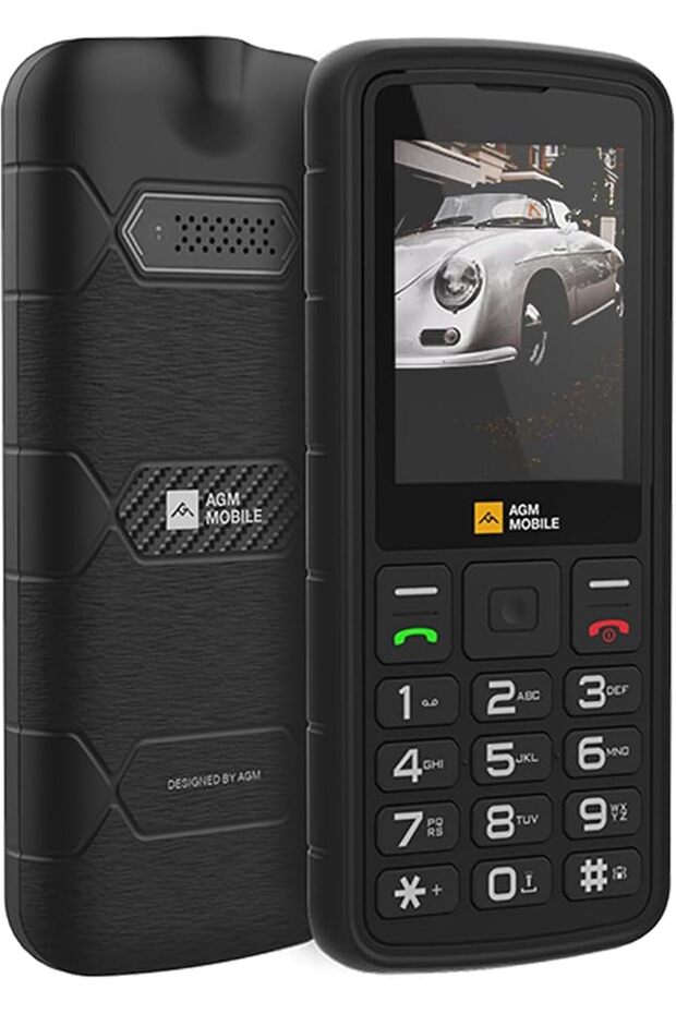 هاتف M9 المحمول الأساسي المتين، زر كبير، خطوط كبيرة، بطارية 1200 مللي أمبير