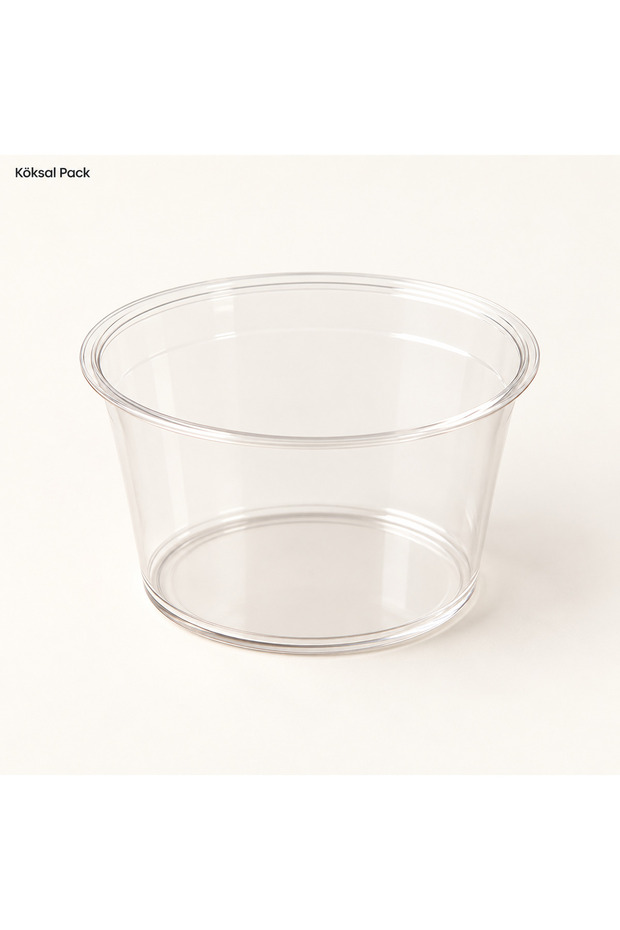 20-Piece Round Transparent Mica Bowl 250 Cc Without Lid Dessert, Appetizer and Salad Presentation Container
