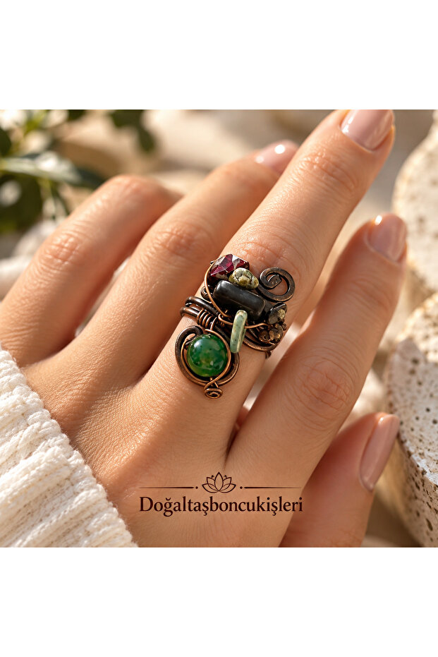 Agate Natural Stone Ring