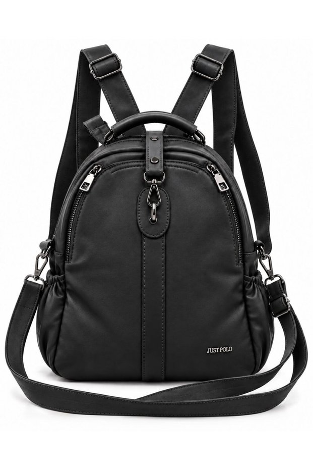 Women's Imported Leather Multi-Section Shoulder and Backpack Bag (Size 34X28)