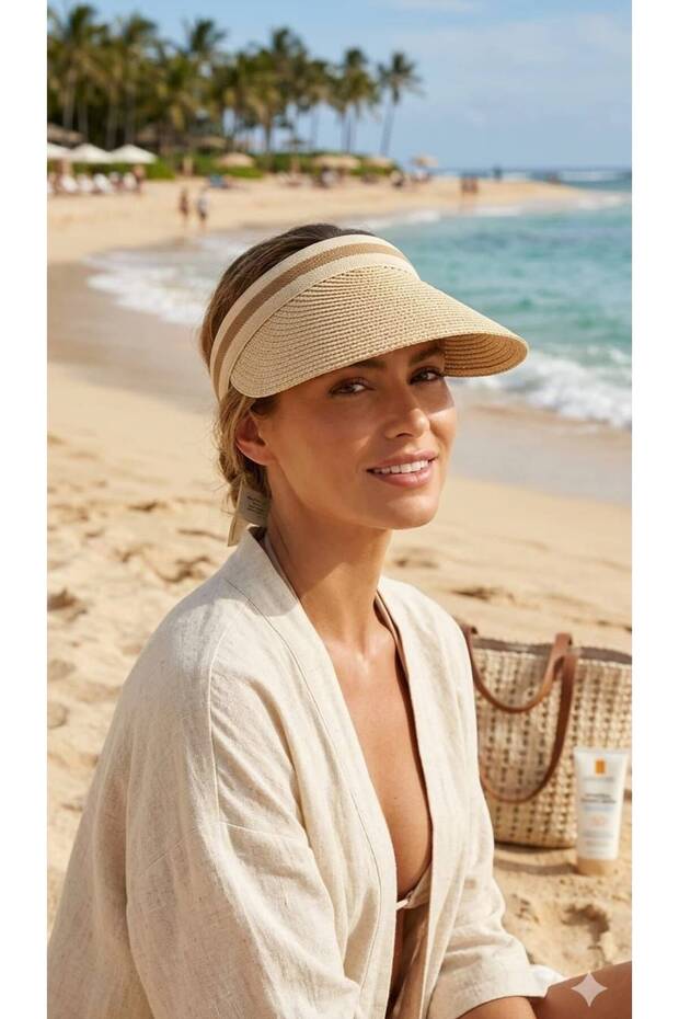 Summer Sleevless Shade Hat Straw Hat for Women
