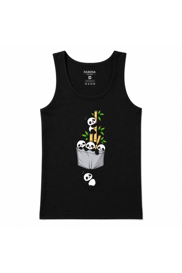 Panda Pocket Crew Bamboo Adventure Graphic Tank Top
