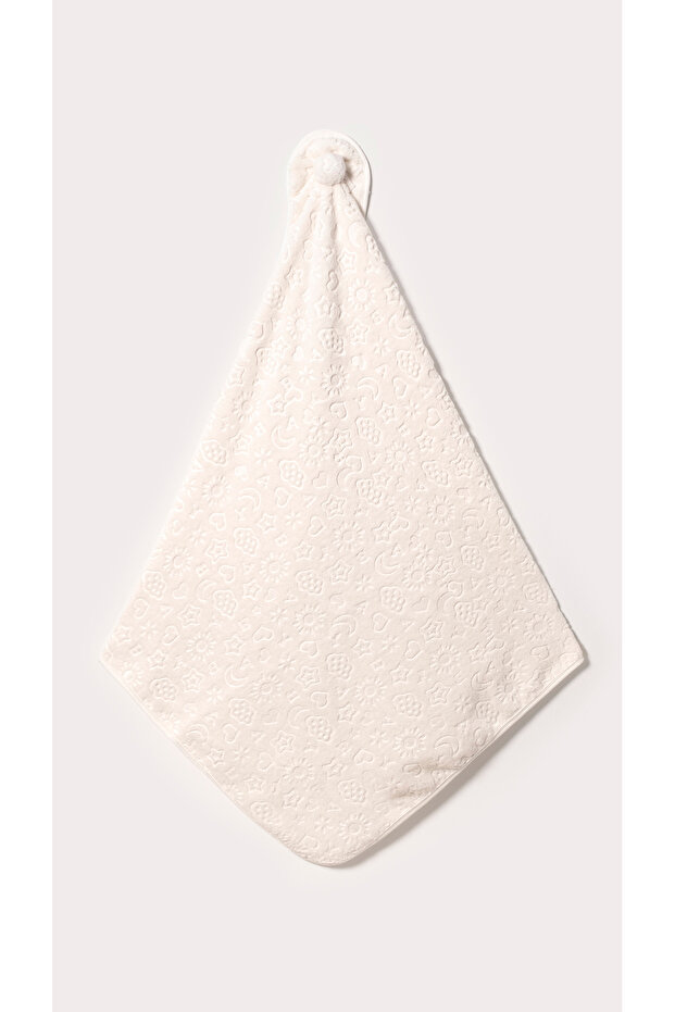 Embossed White 80X90Cm Baby Blanket