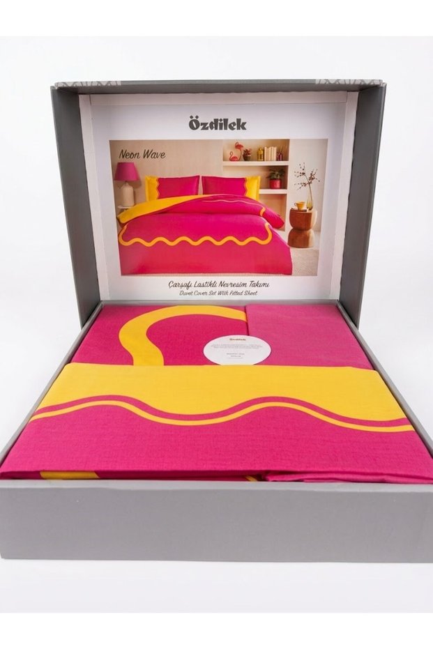 Neon Single - Elastic Sheet - Duvet Cover Set 100% Cotton
