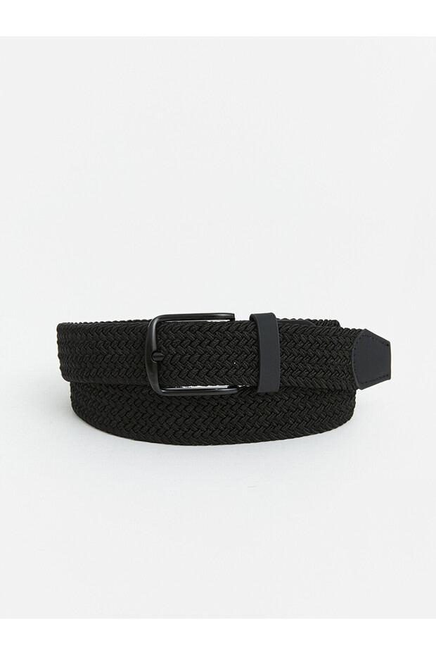 حزام رجالي أسود عادي من LCW ACCESSORIES مع فرق من NEVAVM
