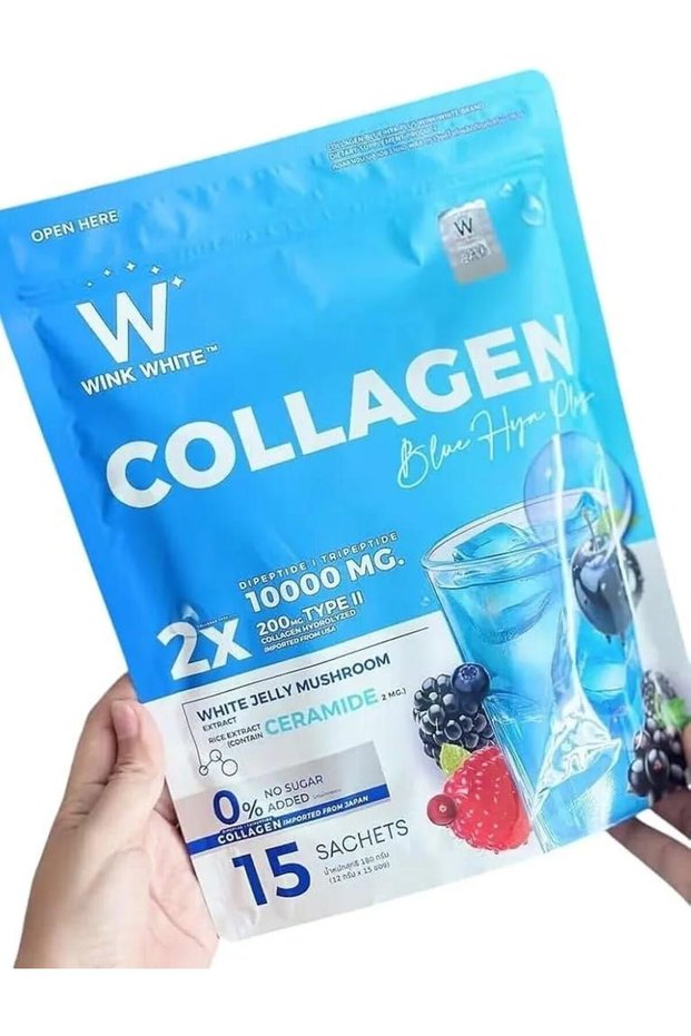 Collagen Blue Hyro Drink – 1000 mg Collagen Type II with Ceramide, 15 Sachets