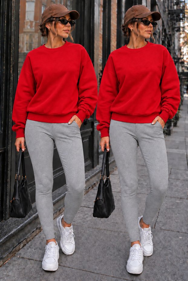 2-Piece Zero-Collar Winter Shardooned Unprinted Women'S/Men's Unisex Model