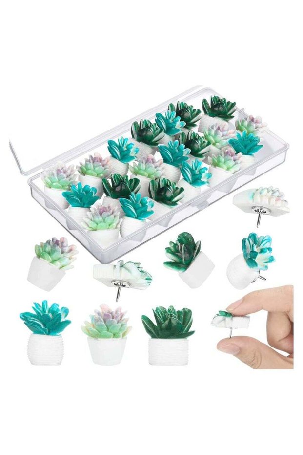 SYOSI 20 Pcs Push Pins for Cork Board Decorative Push Pins Cute Thumb Tacks and Push Pins for