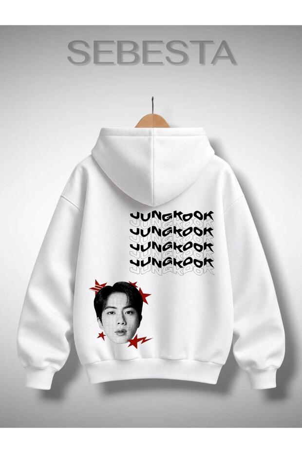 New Season Printed 3 Yarn Cotton Hooded Sweatshirt